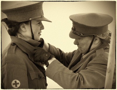 Re-enactment. F A N Y Field Army Nursing Yeomanry  WW 1 