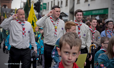 'Eyes left' passed the Saluting Dais