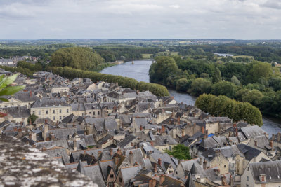View of Chinon from Chateau 