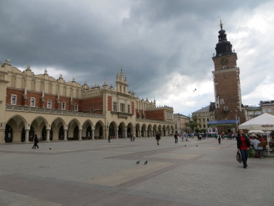 Krakow Market Square with Threatening Skies
