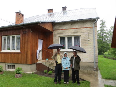 In Front of Drazek Home in Zolynia