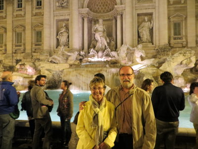Trevi Fountain amid the crowds