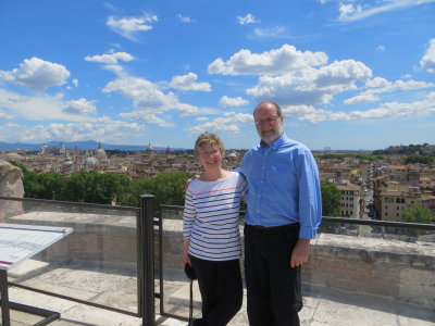 View of Rome from Sant'angelo Castle