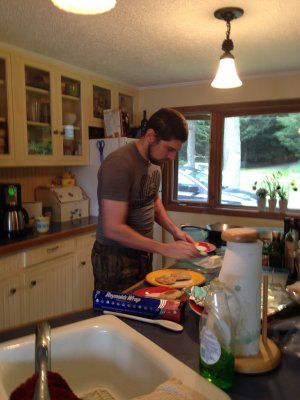 Joe makes the egg sandwiches