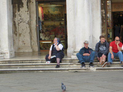 Resting in St. Mark's Square