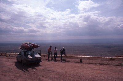 1976 99 on the way to kayak the Grand Canyon, May 1982