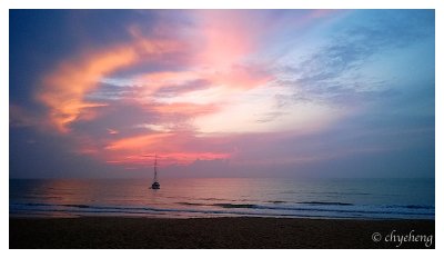 Watching sunrise with daughter