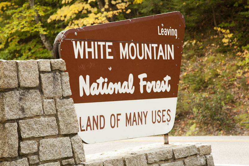 White Mountain Sign