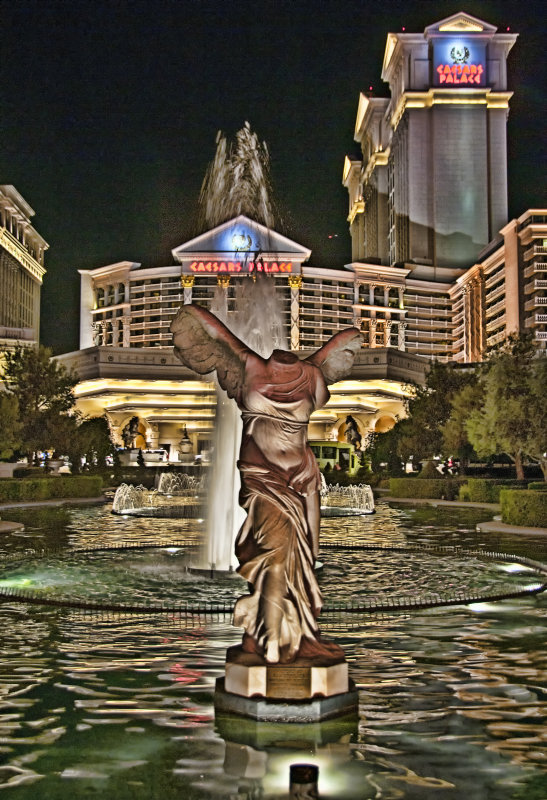 Ceasers Palace At Night