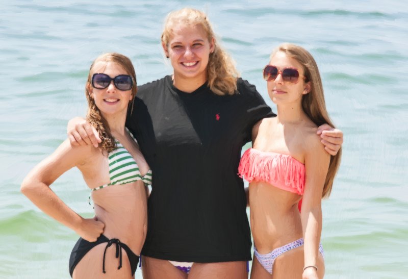 Friends At The Beach