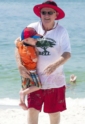 PopPop & Luke Take A Break From The Beach