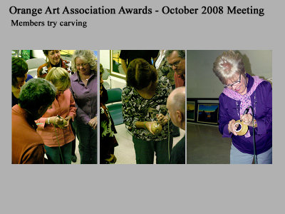 Orange Art Association Meeting October 2008