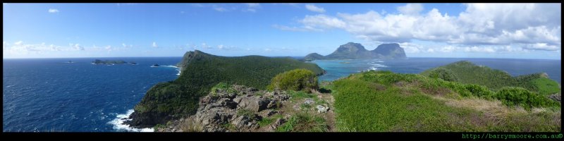 Mt Eliza lookout panorama, Lord Howe Island