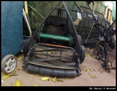 A mower that gives you a workout - opshop sale