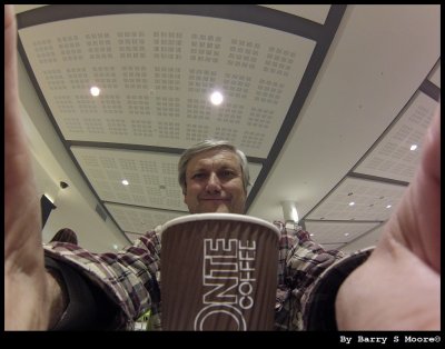 Coffee time in the shopping mall