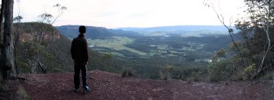 Megalong valley from the zig Zag track