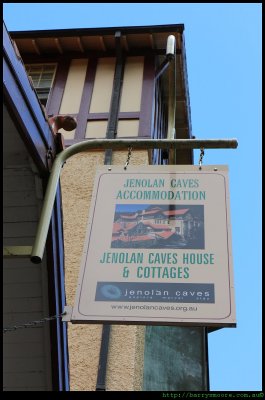 Jenolan Caves House - welcome sign!