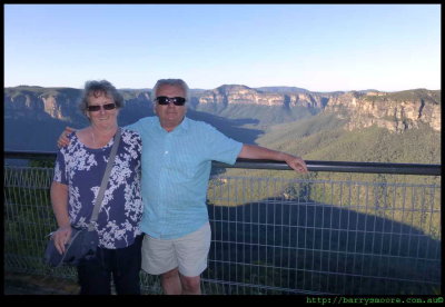 June and Kevin at Evans Lookout and Grose Valley