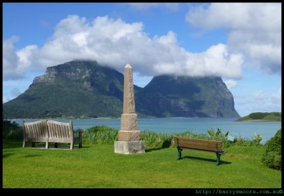 Obelisk overlooking the Lagoon