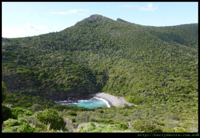 Old Gulch (beach) and south view from Mt eliza, LHI