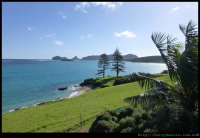 The lovers cove and lagoon looking north, LHI