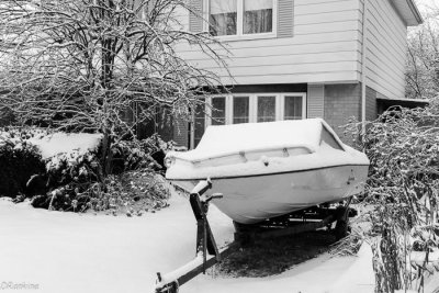 Snowed Boat