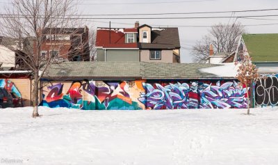 Graffiti on Garages