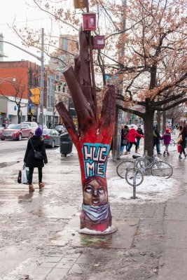 Tree into art on Queen St