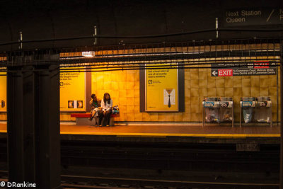 Waiting at Dundas Station