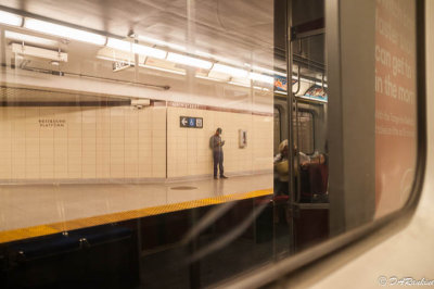 Man Waiting for Train