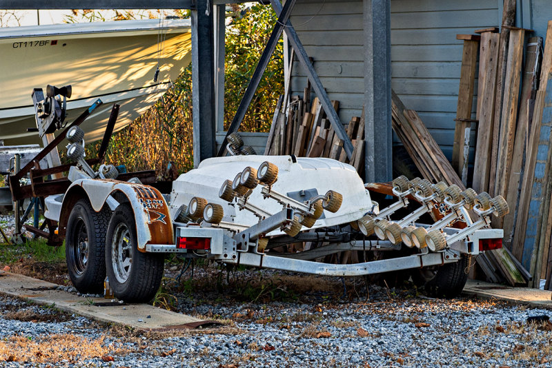 Little boat - big boat trailer