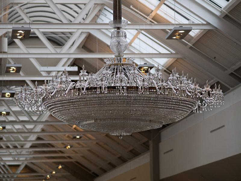 Waterford Crystal  Chandelier - B&W version below.