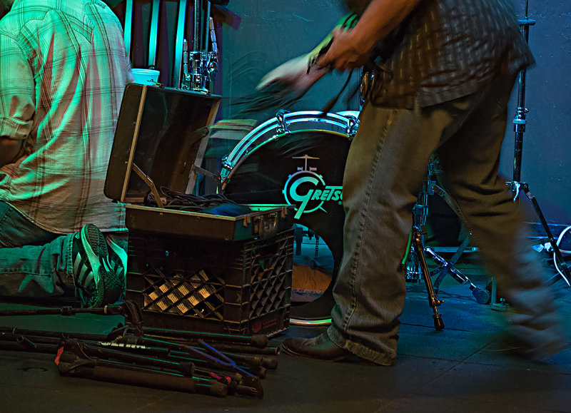 After the gig.