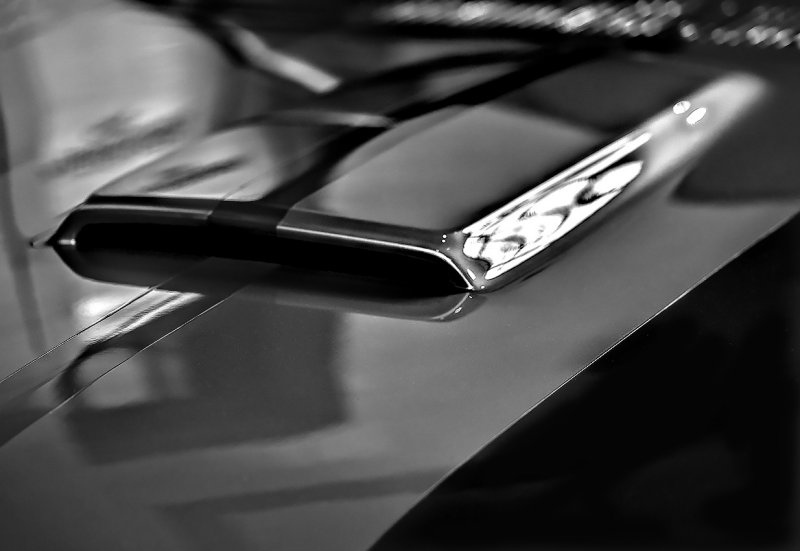 Hood of a 1966  Shelby GT350H