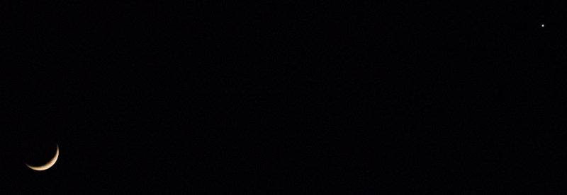  Waxing Crescent Moon and Venus