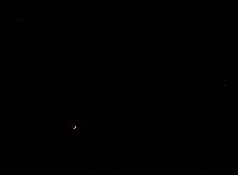 Conjunction - Moon, Jupiter and Venus