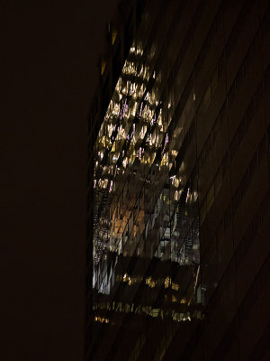 Reflections on a building.