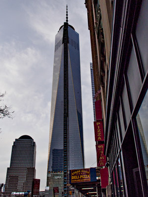 One World Trade Center & Stage Door Deli Pizza