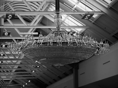 Waterford Crystal Chandelier - Color version below.