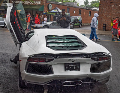 Lamborghini Aventador in the rain - Concorso Ferrari & Friends (other Italian cars)