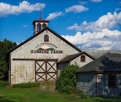 Sunrise Farm (B&W version below- added 8/03)