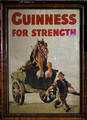 :) Old poster in the Brazen Head Pub.