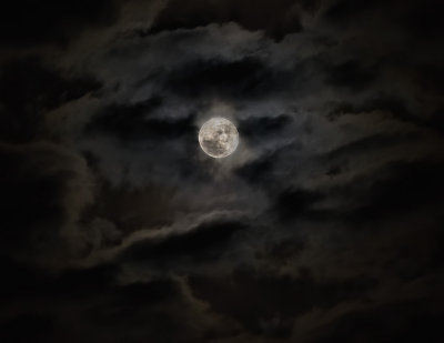 Moonlit clouds
