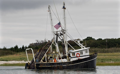 Ruth And Gail fishing boat returning to to Rock Harbor