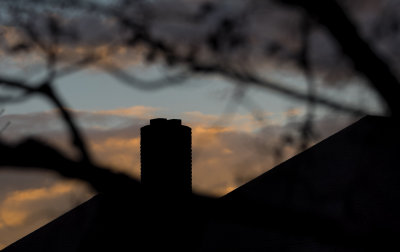 Chimney at dusk
