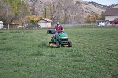 1403 Davey mowing for BBQ