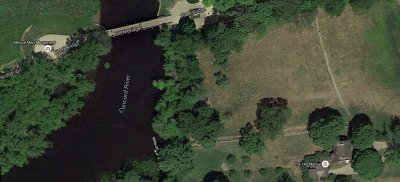 Old North Bridge birds eye view