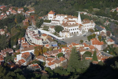 Looking down at Sintra