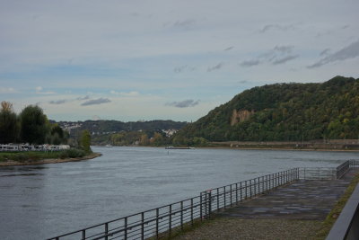 Rhine and Mosel Rivers merging
