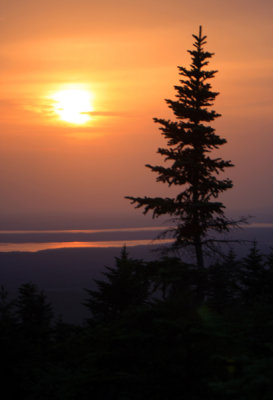 Sunset Over Cadillac Mountain Maine